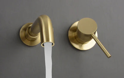 Brushed Gold Modern Basin Mixer #20213