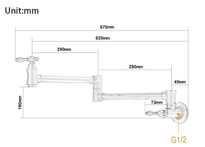 Chrome Pot Filler #202512