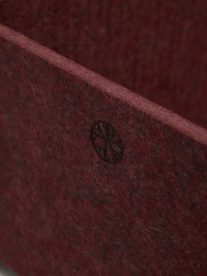 WoodUpp Vigg | Felt Box Beige & Ox Red