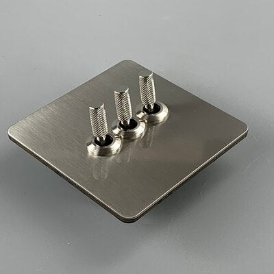 Elegant Range - Silver Toggle Light Switch