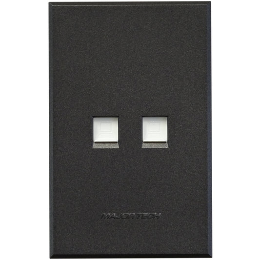 Graphite -  Dual Data Sockets (RJ45 – Cat6)