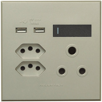 Veti 3 - Double USB, Double V-Slim, Single RSA Sockets