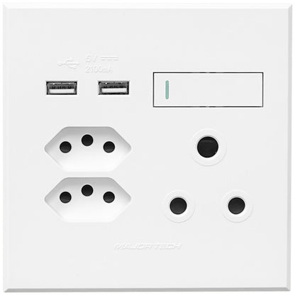 Veti 3 - Double USB, Double V-Slim, Single RSA Sockets