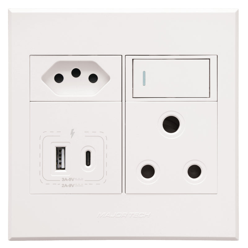 Veti 3 - USB A & C Wall Socket