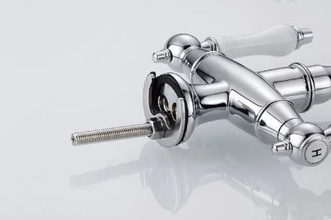 Chrome Antique Dual Ceramic Handle Mixer #201775