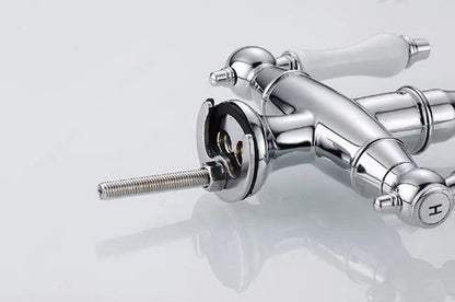 Chrome Antique Dual Ceramic Handle Mixer #201775
