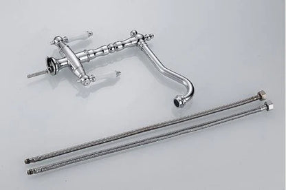 Chrome Antique Dual Ceramic Handle Mixer #201775