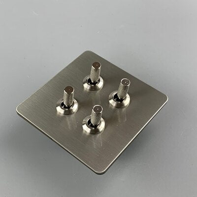 Elegant Range - Silver Toggle Light Switch