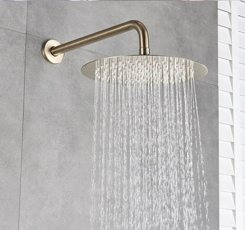 Brushed Gold Modern Concealed Shower with Hand Shower #20211