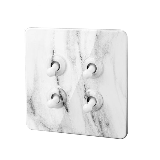 Bastille Marble Toggle Light Switch - 4 lever