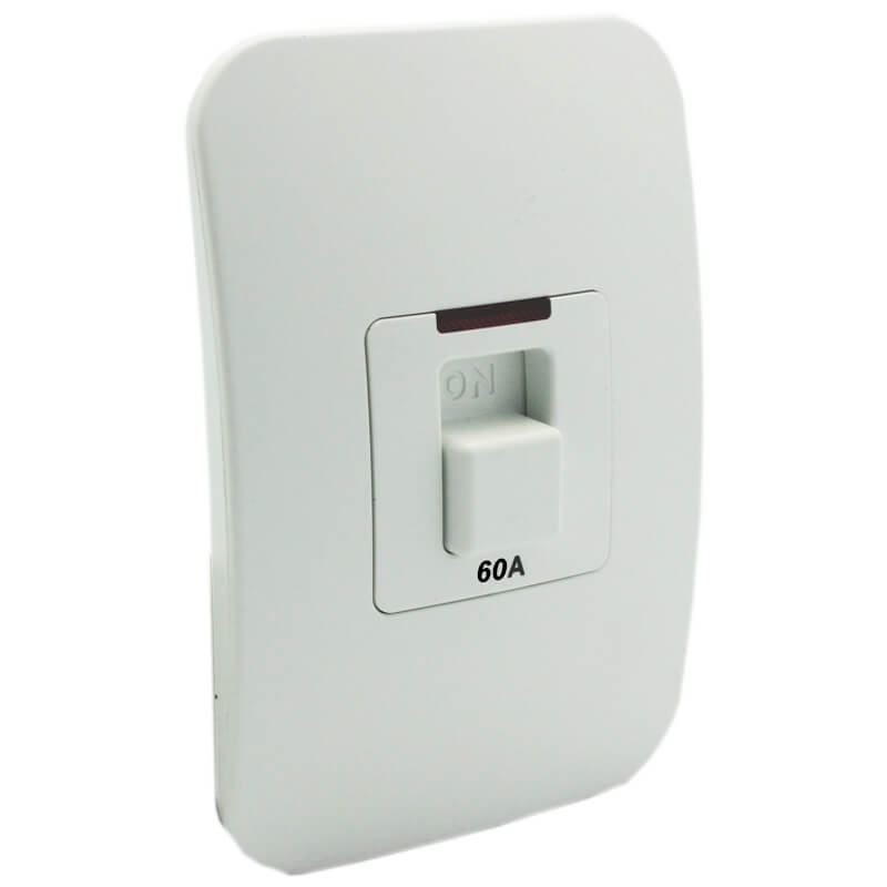 60A Triple Pole Isolator with Indicator - White