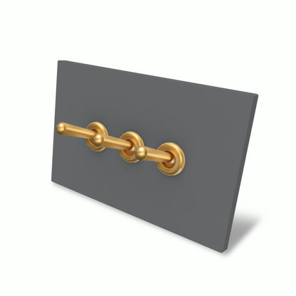 Cape Toggle - Grey with Gold Toggle