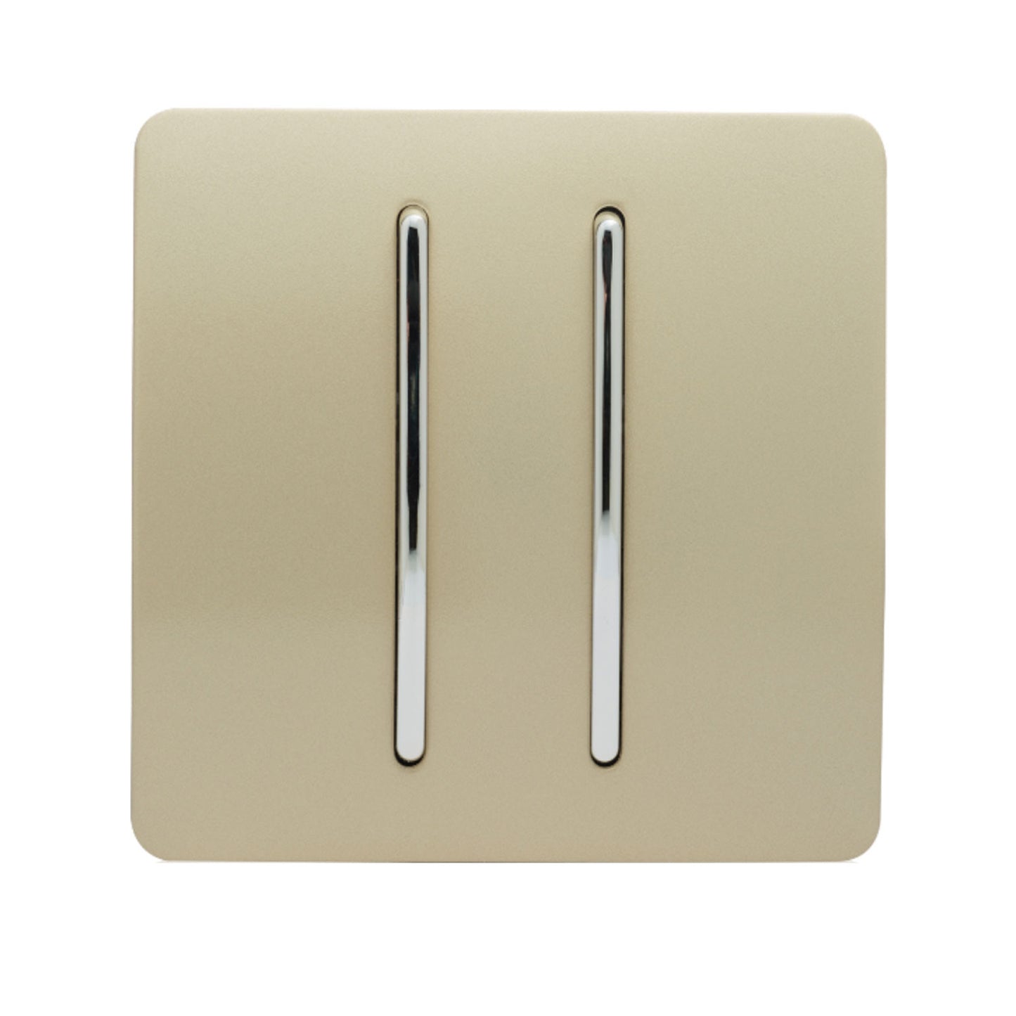 Trendi Gold -  2 Lever - 2 Way - Artistic Modern 10 Amp Rocker Light Switch