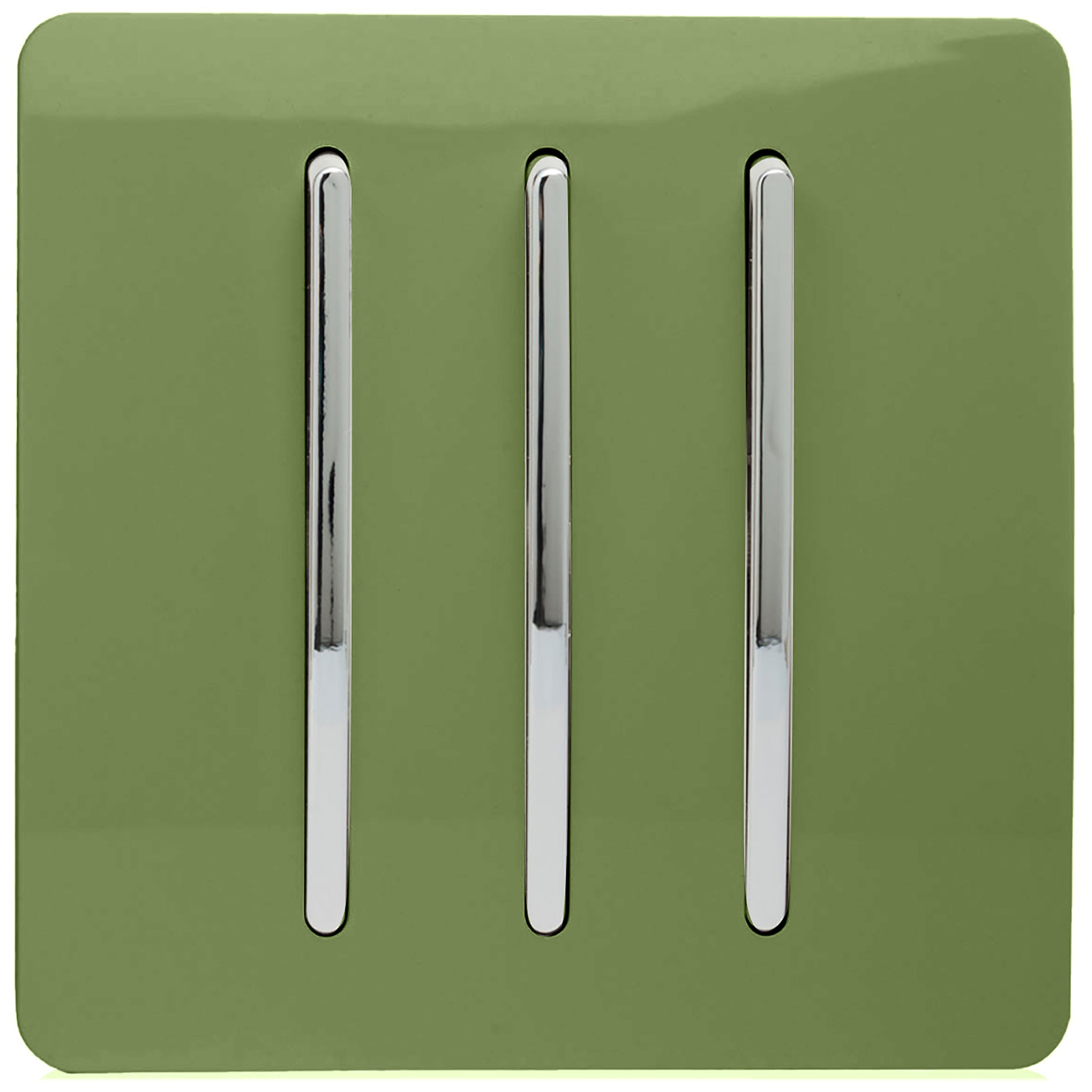 Trendi Moss Green - 3 Lever - 2 Way - Artistic Modern 10 Amp Rocker Li ...