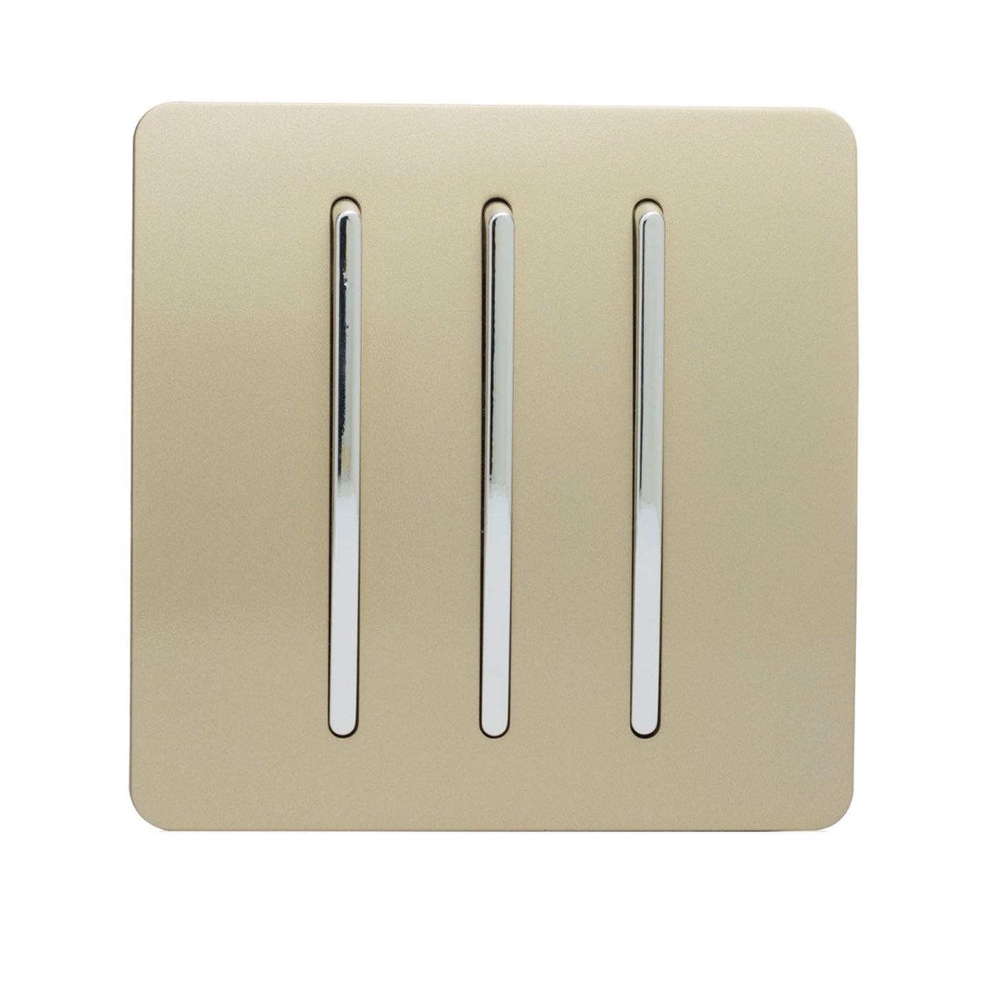 Trendi Gold -  3 Lever - 2 Way - Artistic Modern 10 Amp Rocker Light Switch