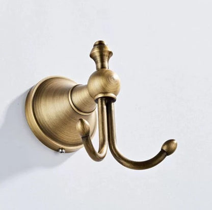 Antique Brass Double Robe Hook