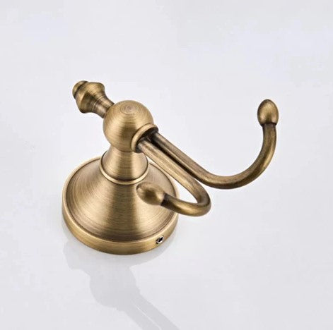 Antique Brass Double Robe Hook