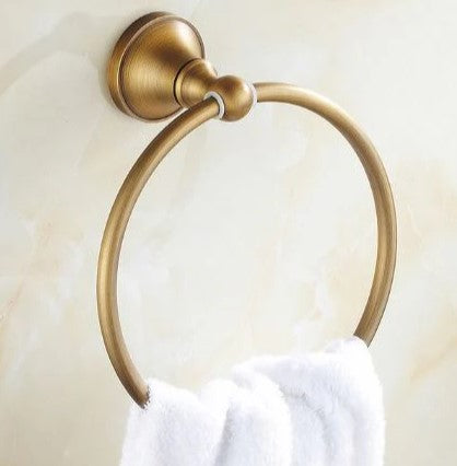 Antique Brass Towel Ring