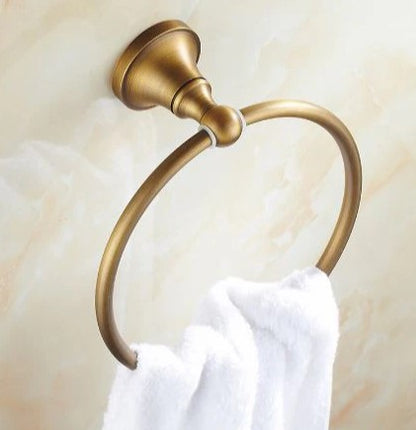 Antique Brass Towel Ring