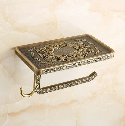 Antique Embossed Toilet Roll Holder