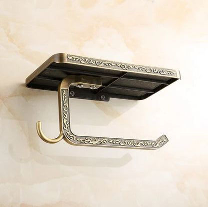 Antique Embossed Toilet Roll Holder