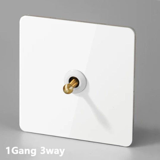 White with Gold toggle - Bastille Toggle Range