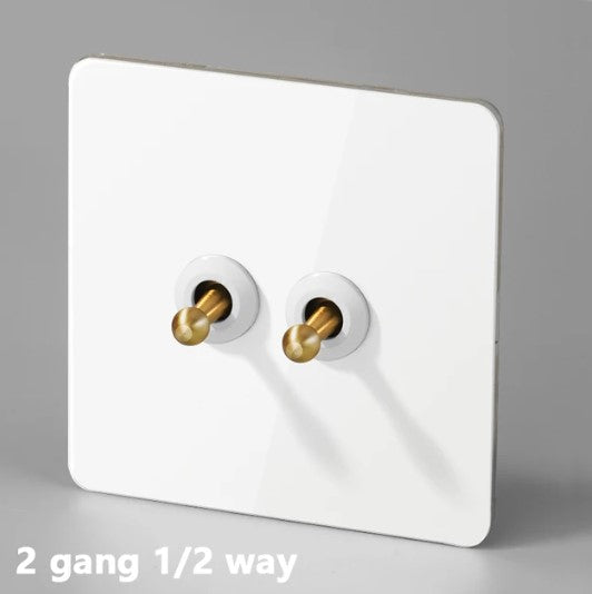 Bastille Toggle Range - White with Gold toggle