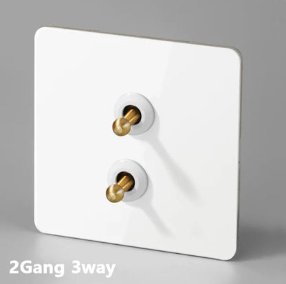 White with Gold toggle - Bastille Toggle Range