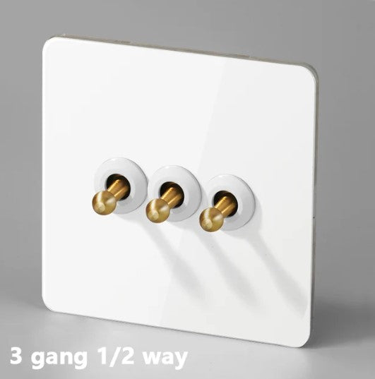 Bastille Toggle Range - White with Gold toggle