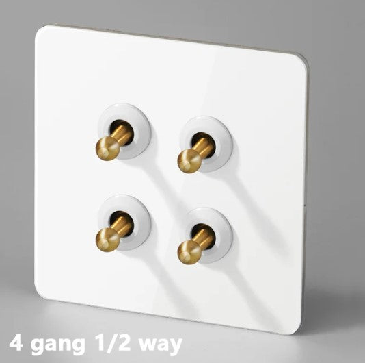 Bastille Toggle Range - White with Gold toggle