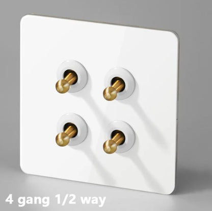 White with Gold toggle - Bastille Toggle Range