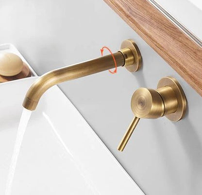 Brass Modern Basin Mixer