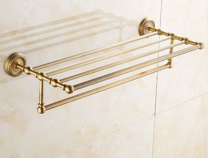 Brass Towel Shelf and Rail #201821