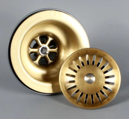 Brushed Gold Kitchen Waste #201851