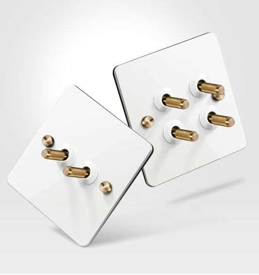 White and Gold - Detailed Toggle Range