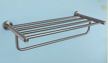 Gun Metal Modern Towel Rack and Rail #202411