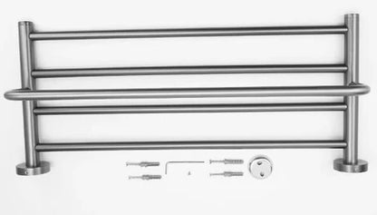 Gun Metal Modern Towel Rack and Rail #202411