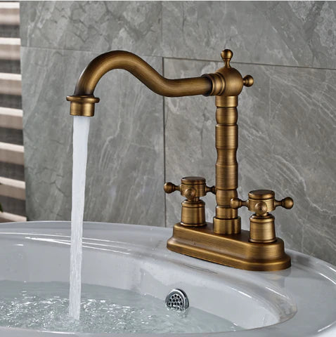 Brass Deck Mounted Basin Mixer #201751