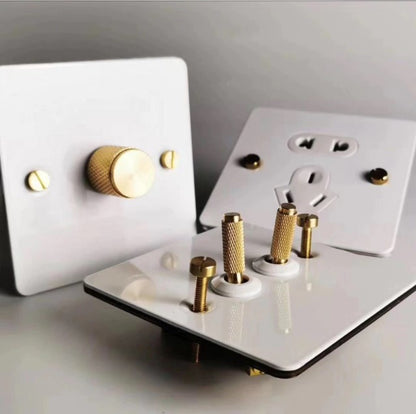 White and Gold - Detailed Toggle Range