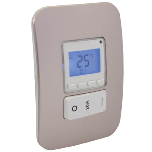 Digital Thermostat with Isolator Switch - Champagne