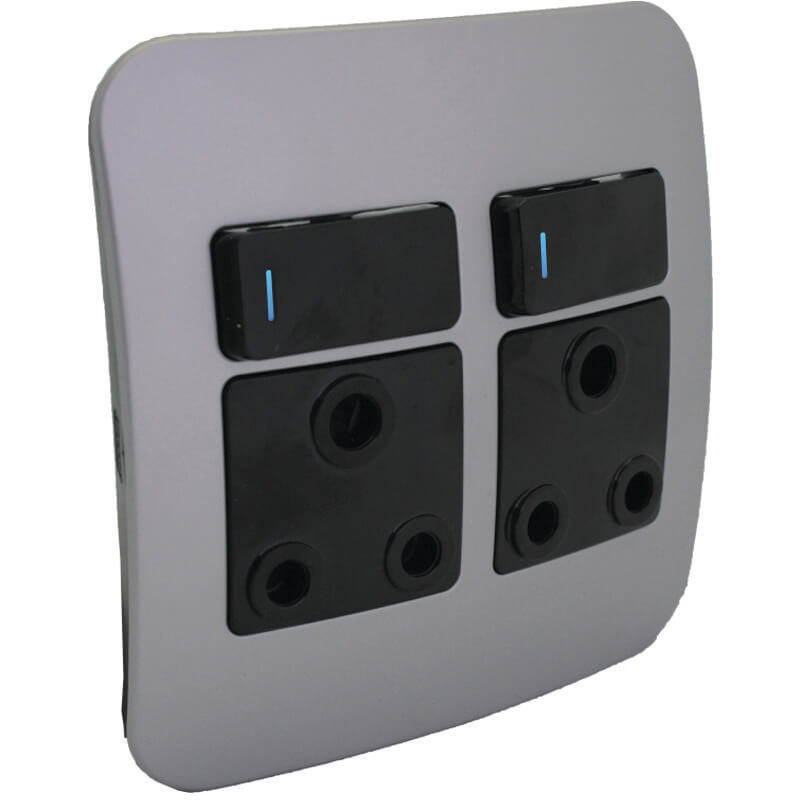 Double RSA Socket Outlet with Indicator