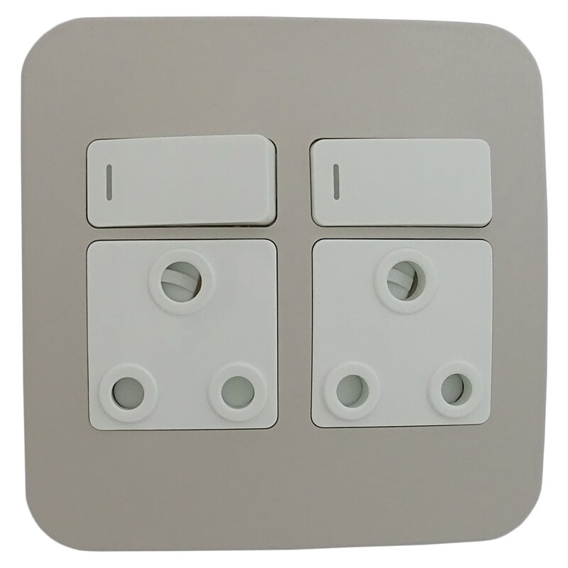 Double Switched Wall Socket