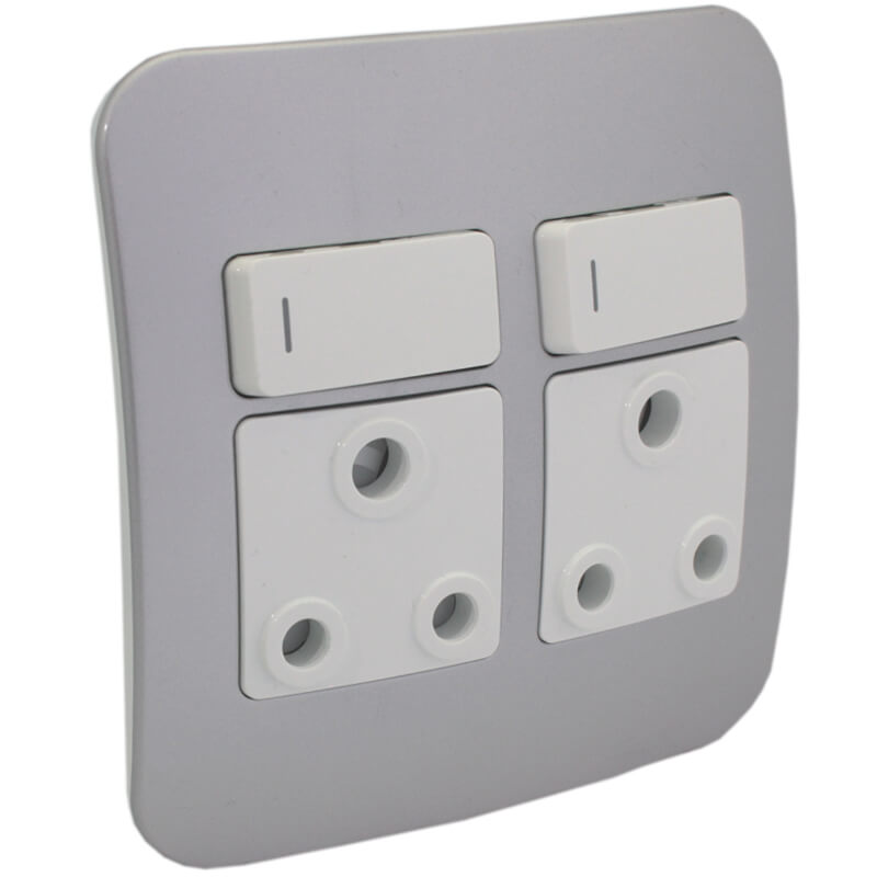 Double Switched Wall Socket