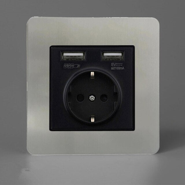 Elegant Range - Silver Toggle Light Switch