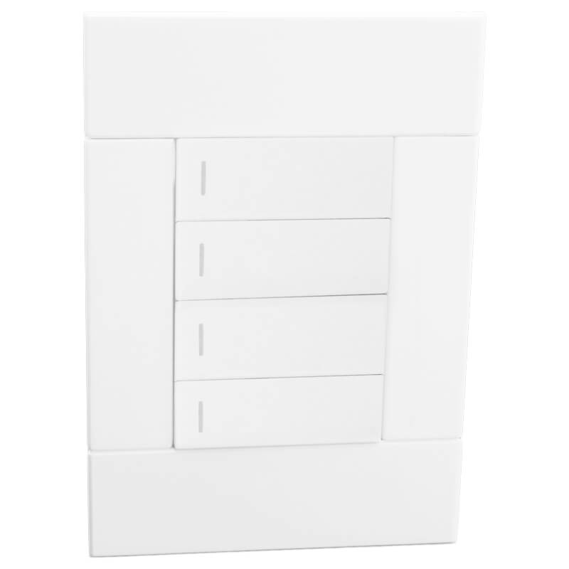 Four Lever Switch - White