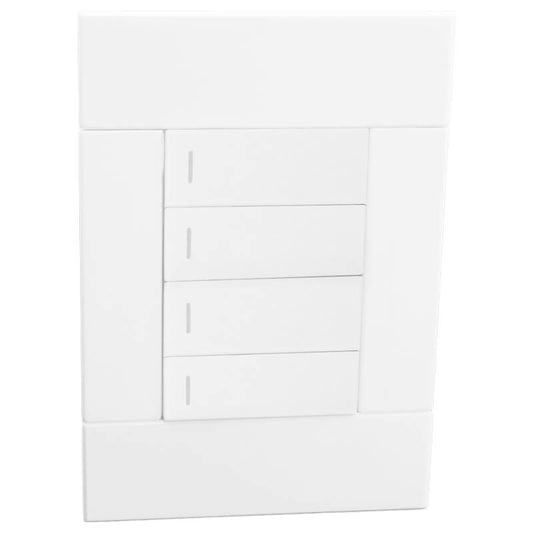 Four Lever Switch - White