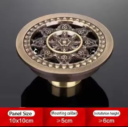 Round Floral Filigree Shower Trap #201796