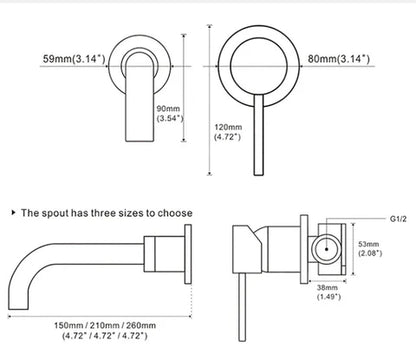 Gold Modern Single Lever Mixer #202080