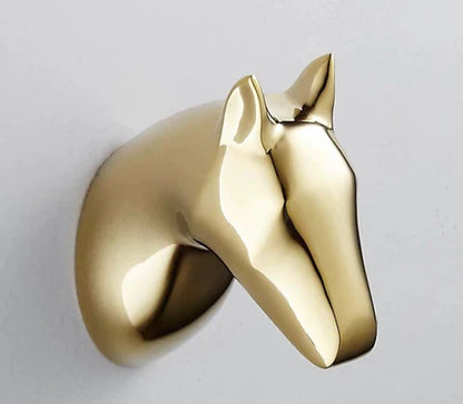 Gold Horse Robe Hook #201844