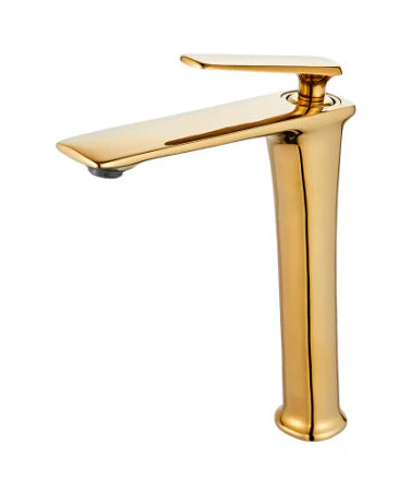 Gold Tall Modern Basin Mixer #202523